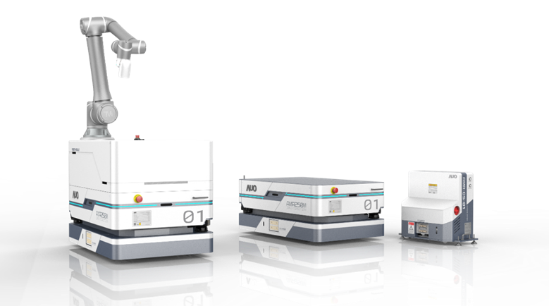 杏彩數位開發的自主式移動機器人（AMR250M），搭配全向輪並結合AI演算法、2D LiDAR、3D攝影機等技術，協助客戶實現產線全自動化